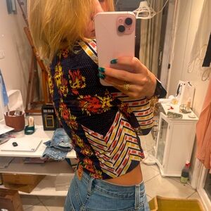 Vintage Inspired ASOS patchwork blazer